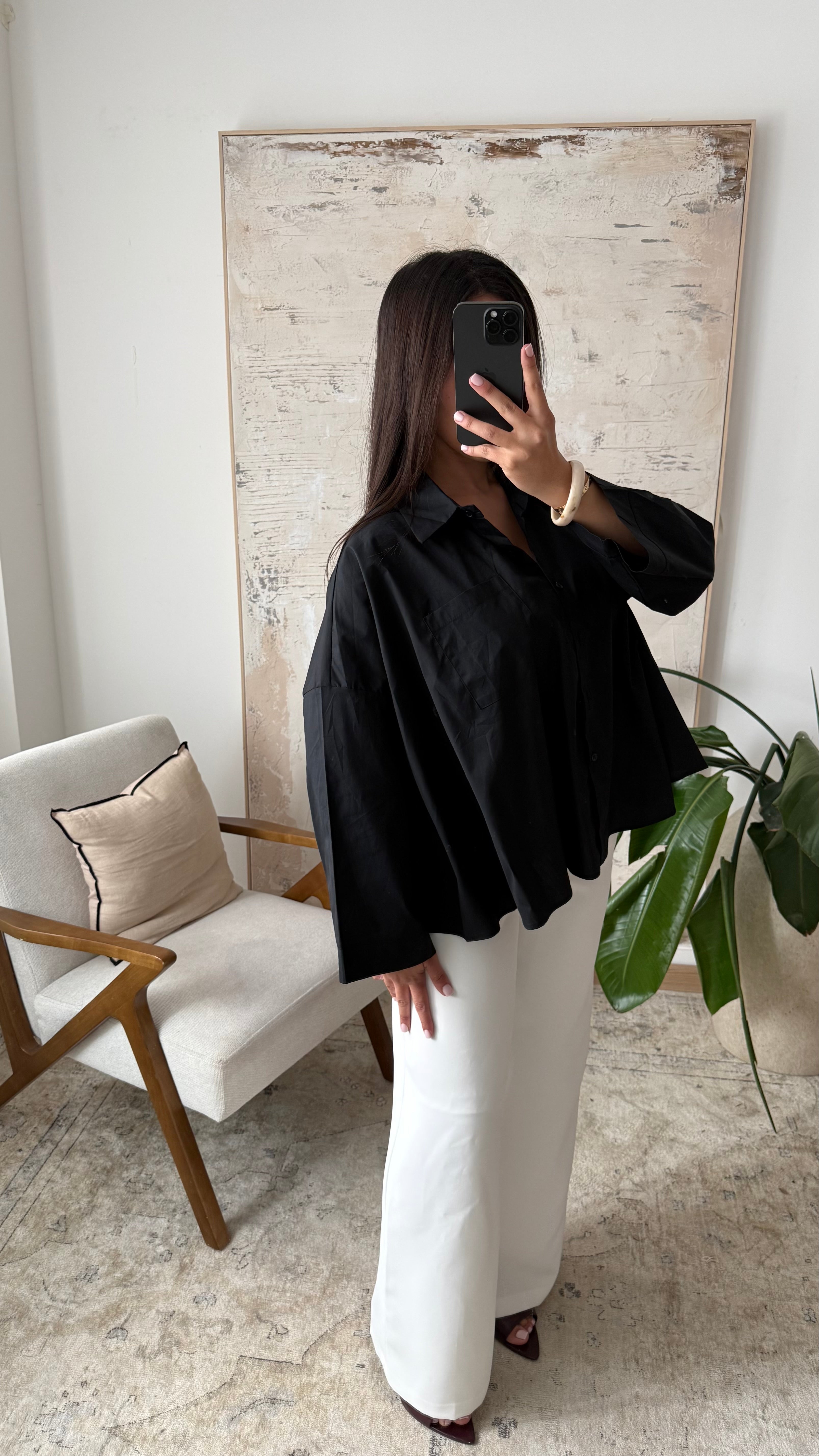 Blouse asymétrique oversize