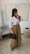 Jupe en coton avec doublure