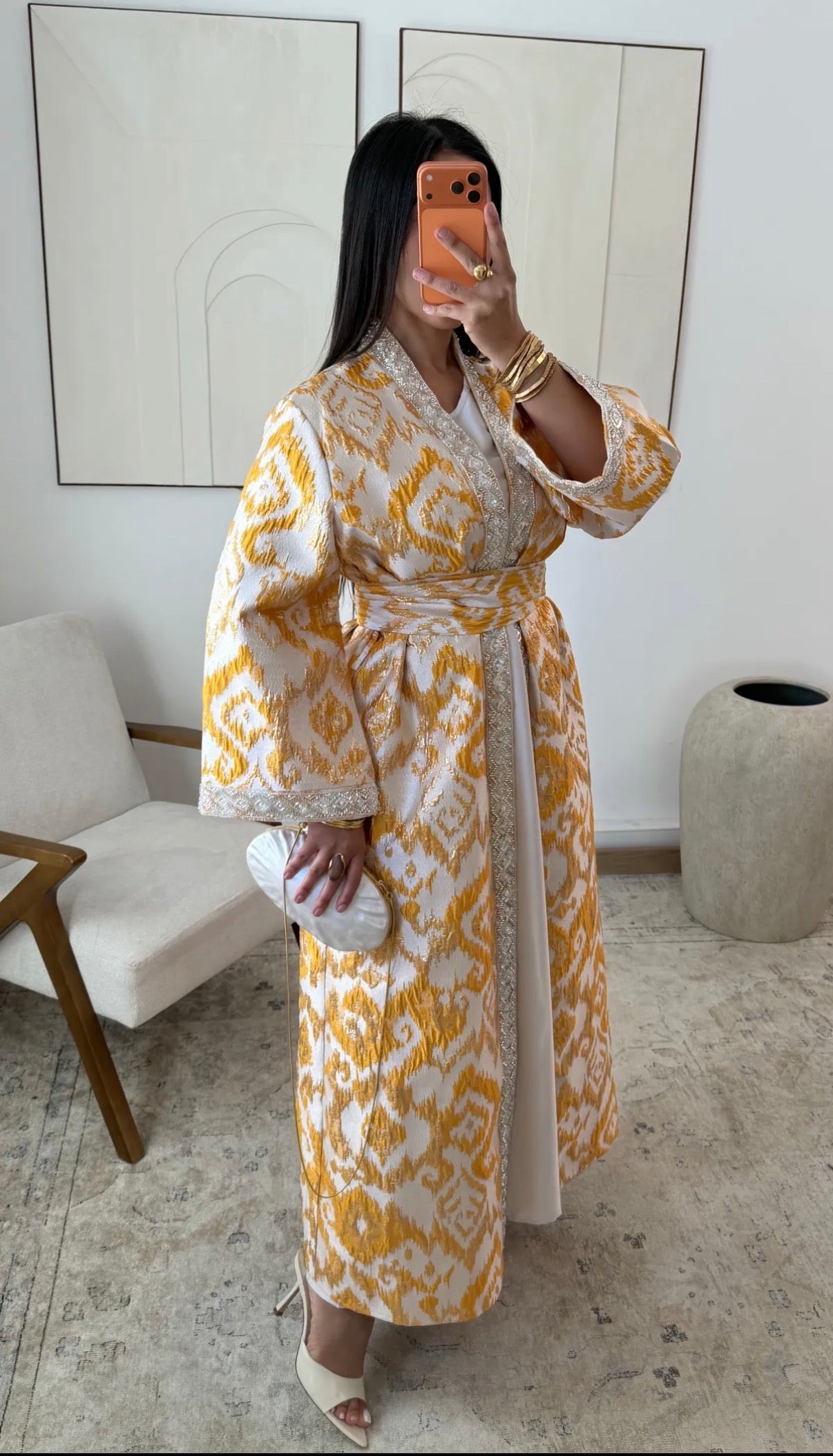 Ensemble 2 pièces en brocard