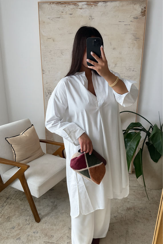 Longue tunique en coton