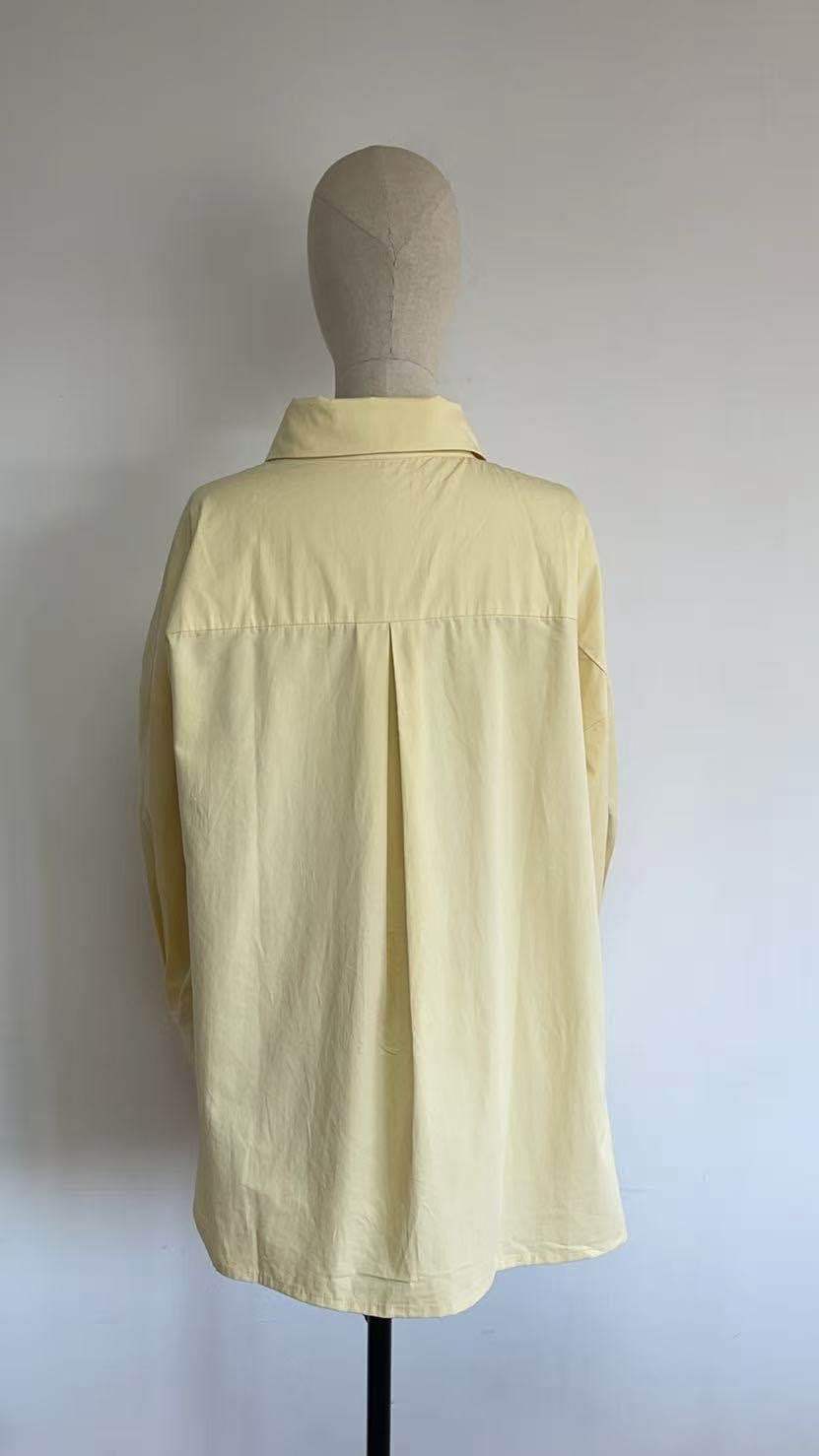Chemise oversize asymétrique femme 100 % coton – Élégance minimaliste & confort absolu