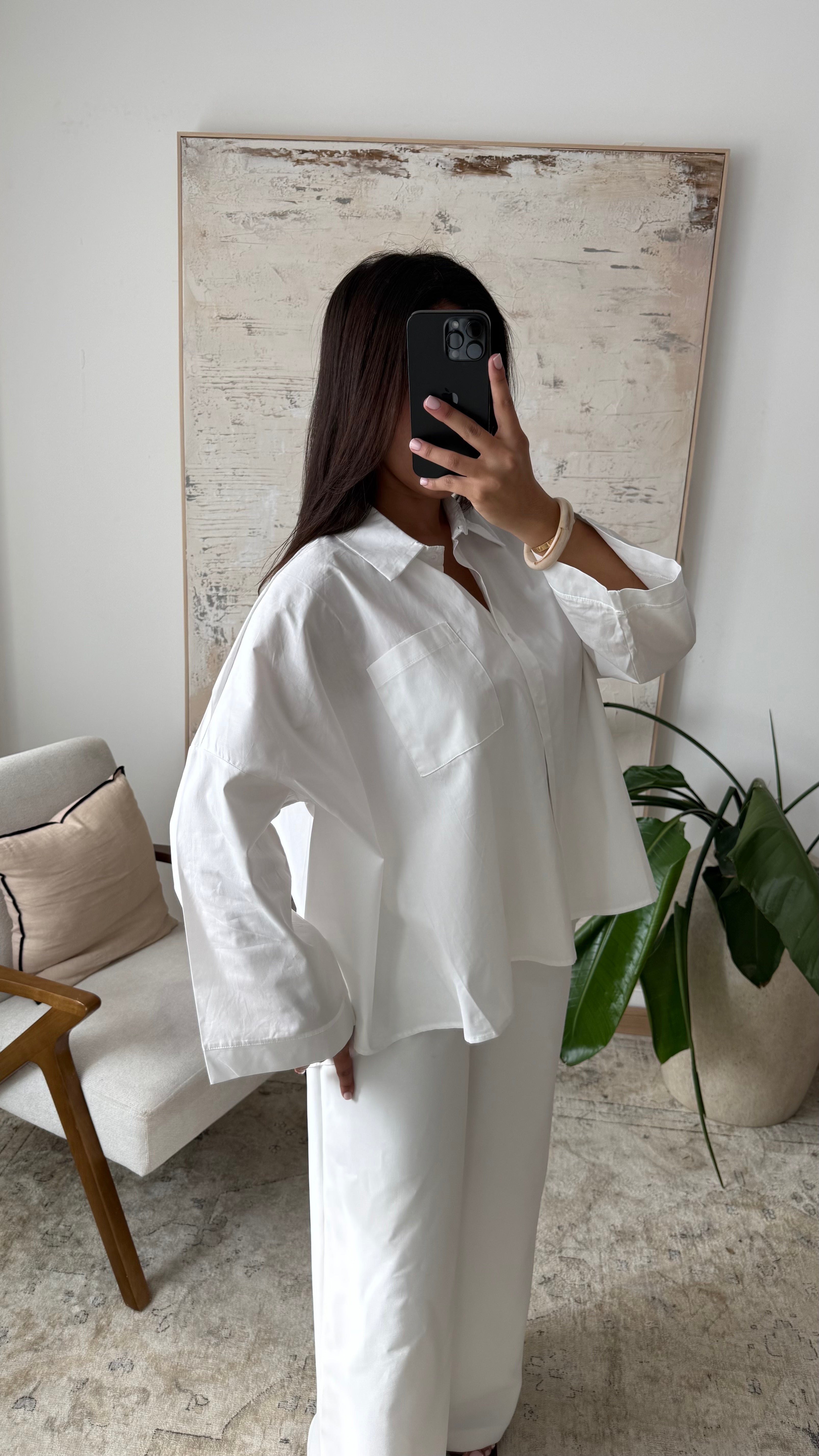 Blouse asymétrique oversize