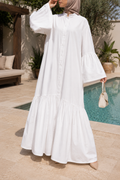 Robe Longue Premium 100 % Coton – Élégance et Confort au Quotidien