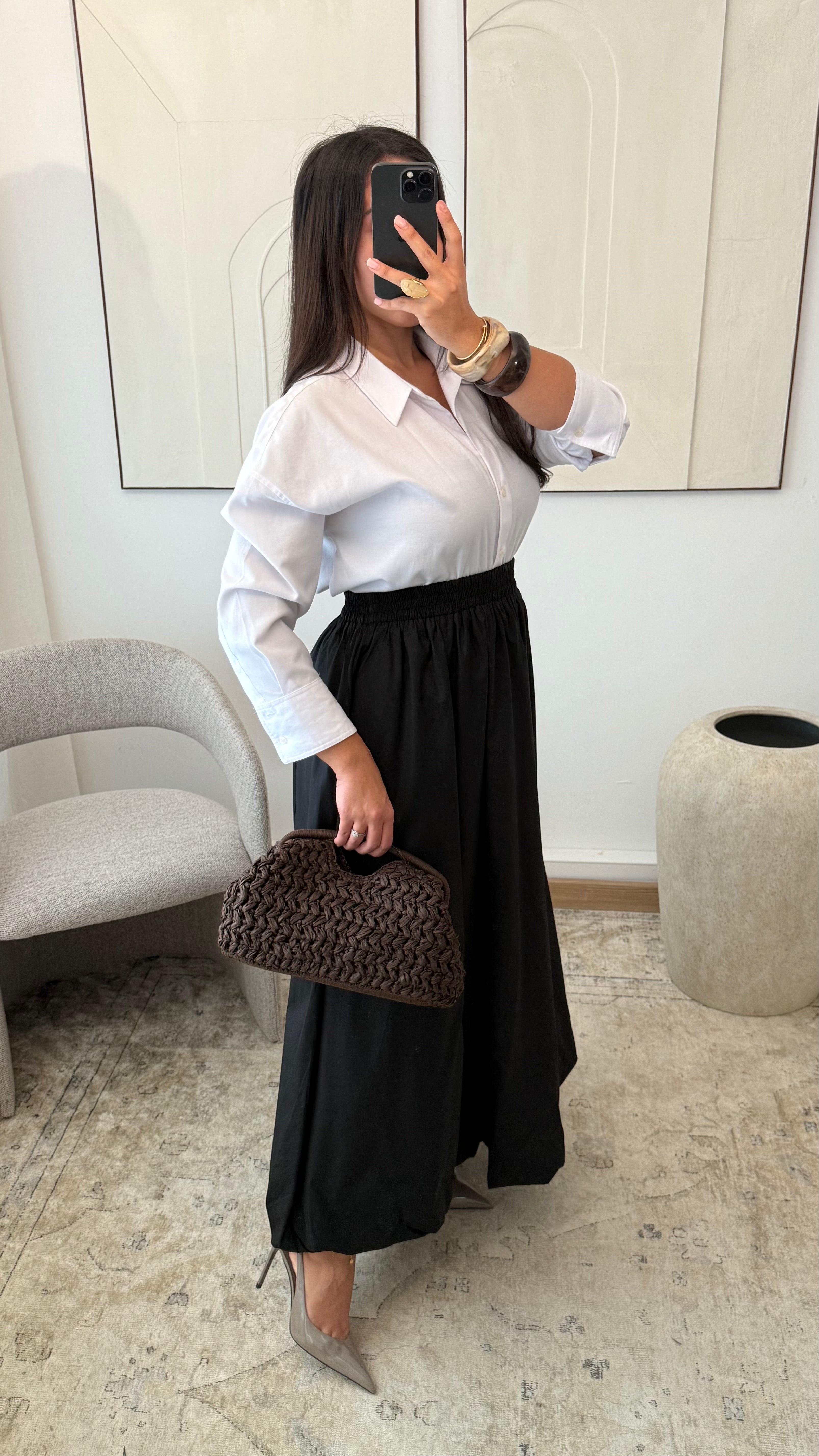 Jupe en coton avec doublure