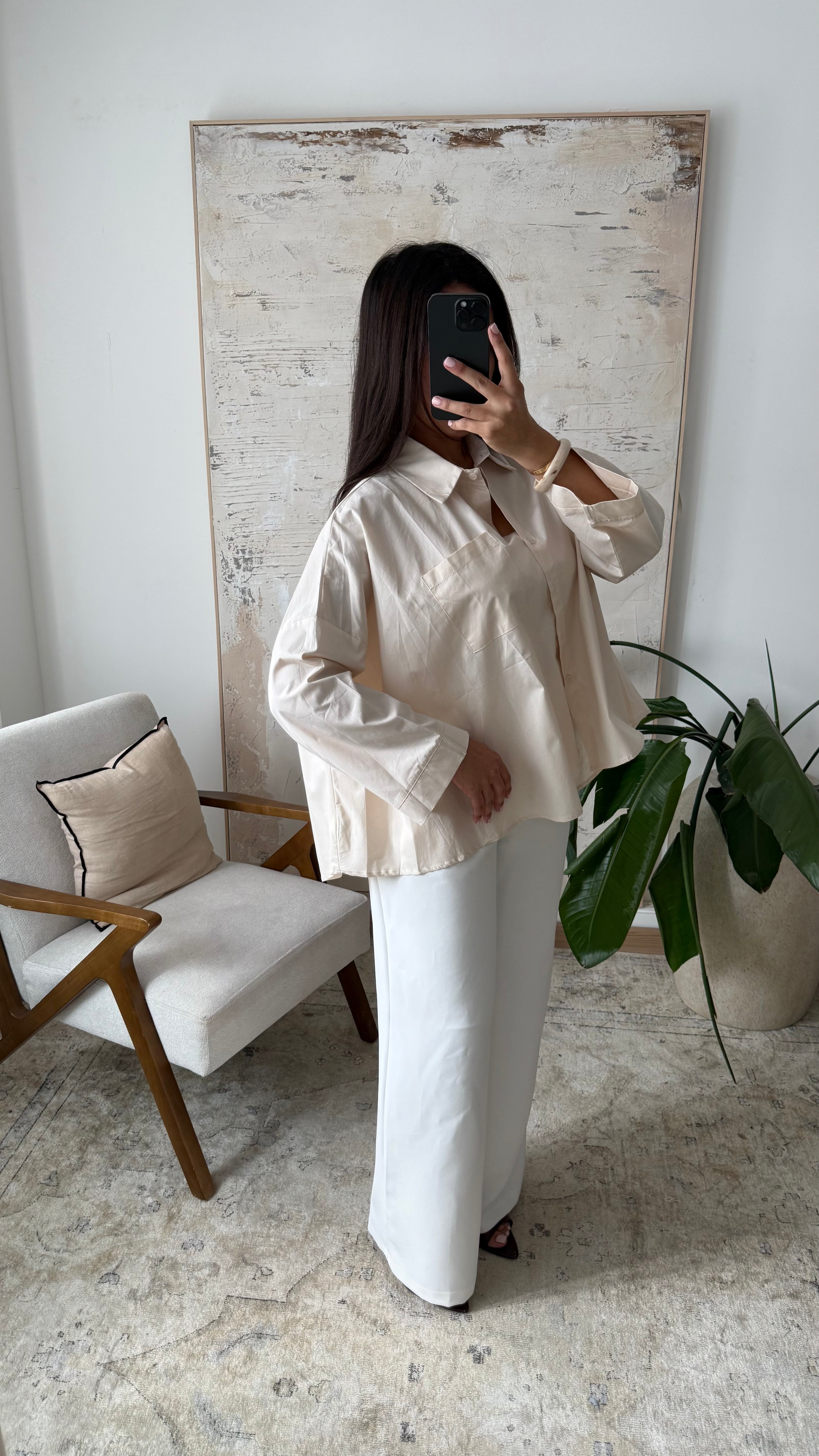 Blouse asymétrique oversize