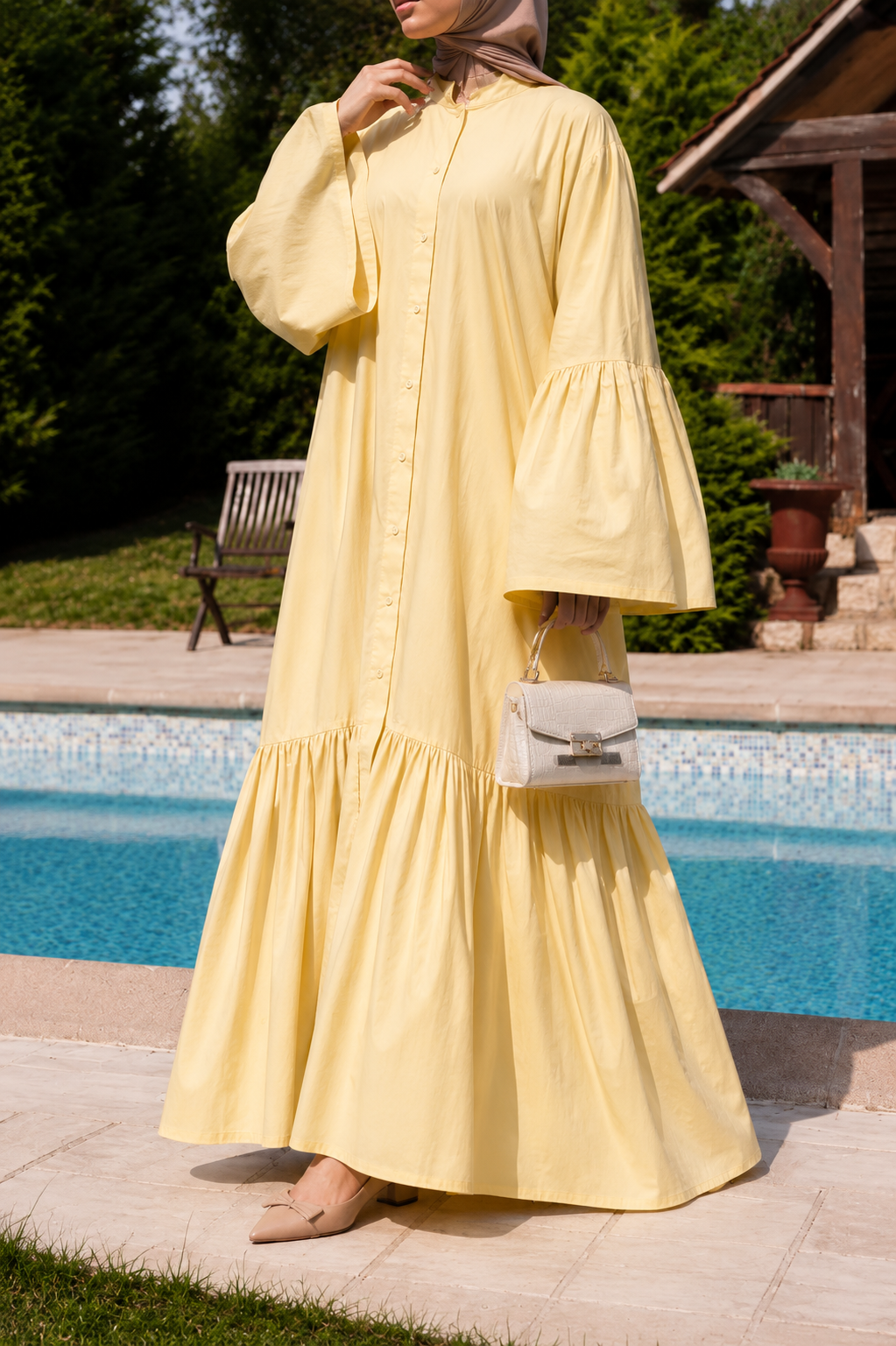 Robe Longue Premium 100 % Coton – Élégance et Confort au Quotidien