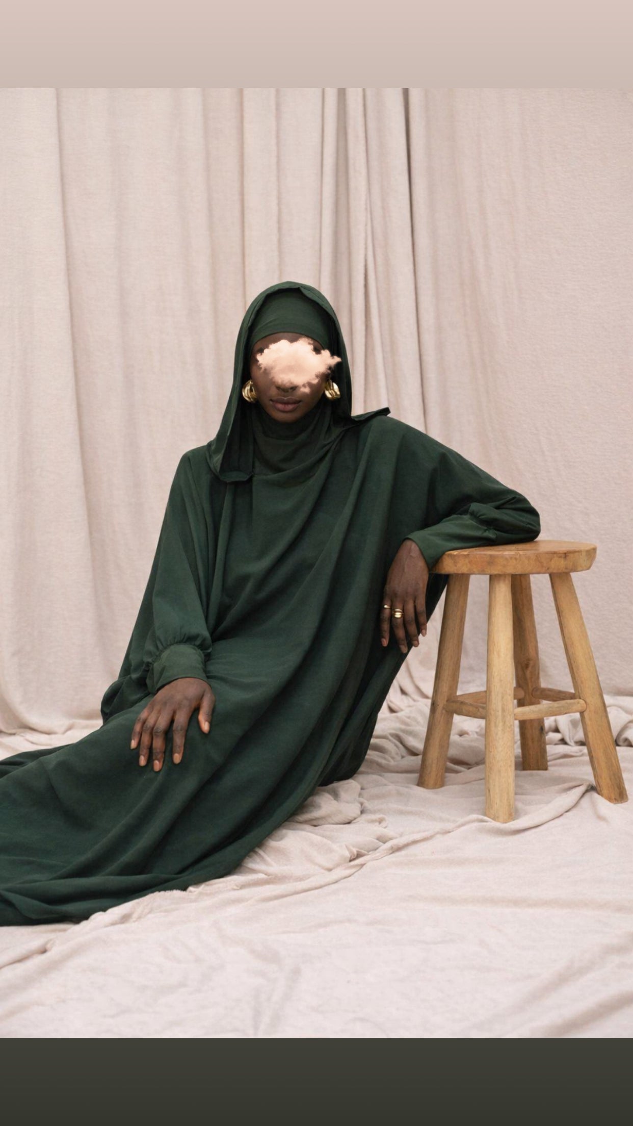 Robe de prière avec voile intégré