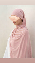 Hijab avec attaches en jersey premium