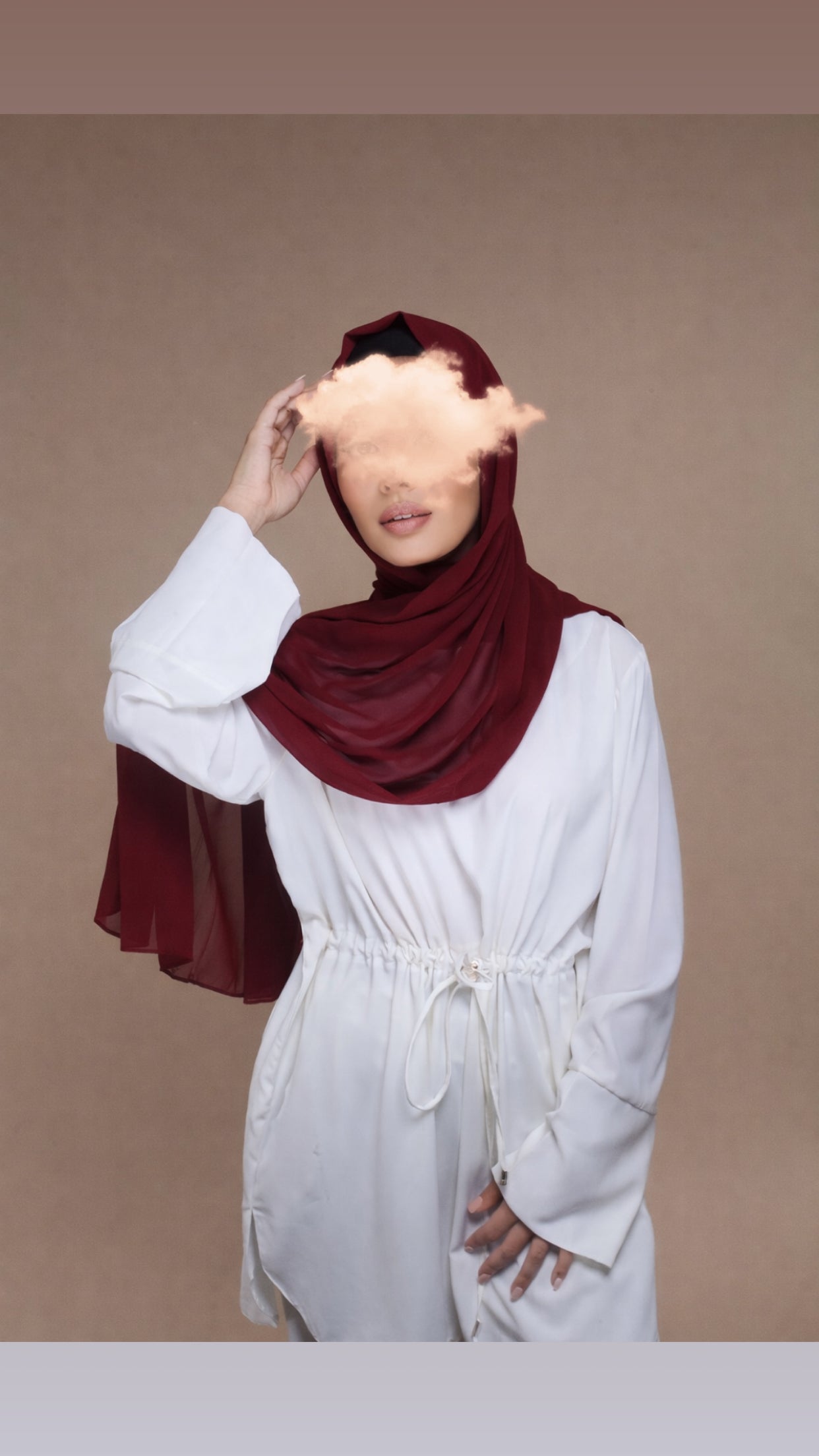 Hijab en mousseline