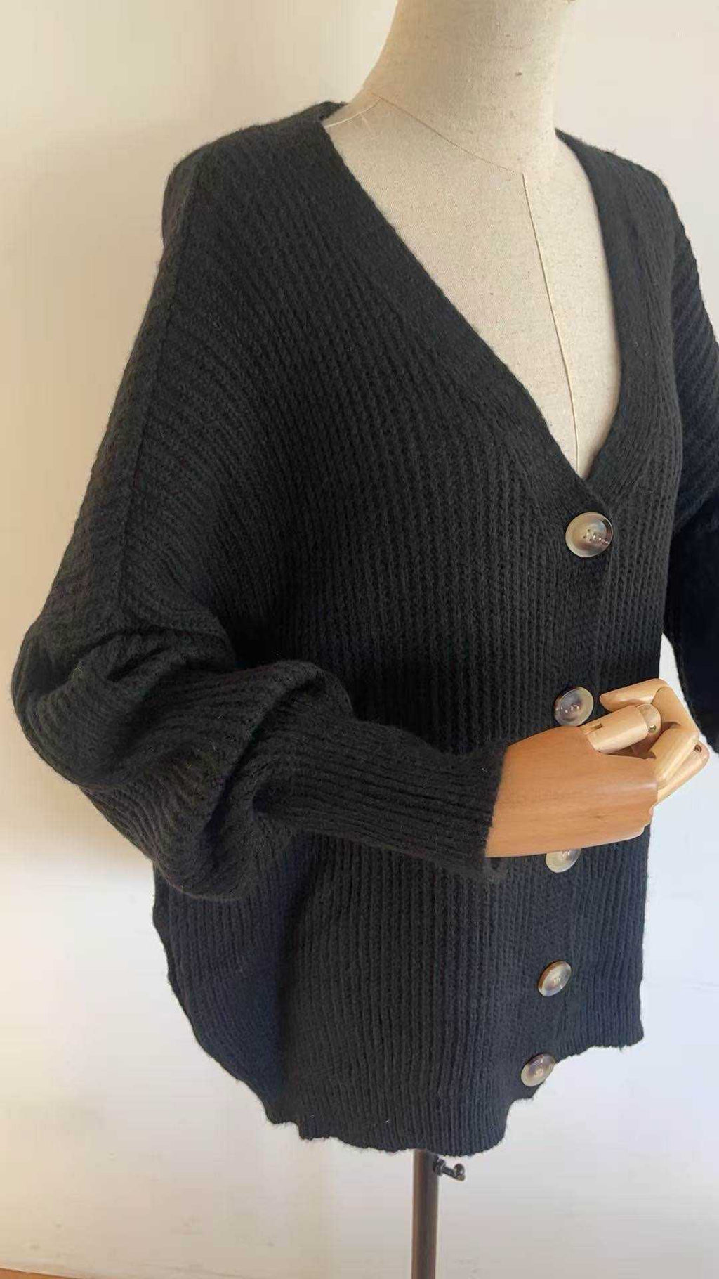 Gilet à boutons noir