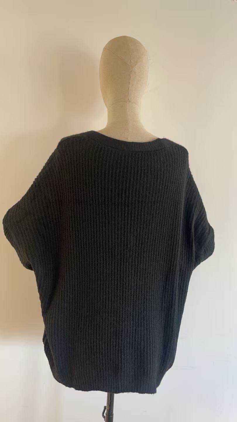 Gilet à boutons noir