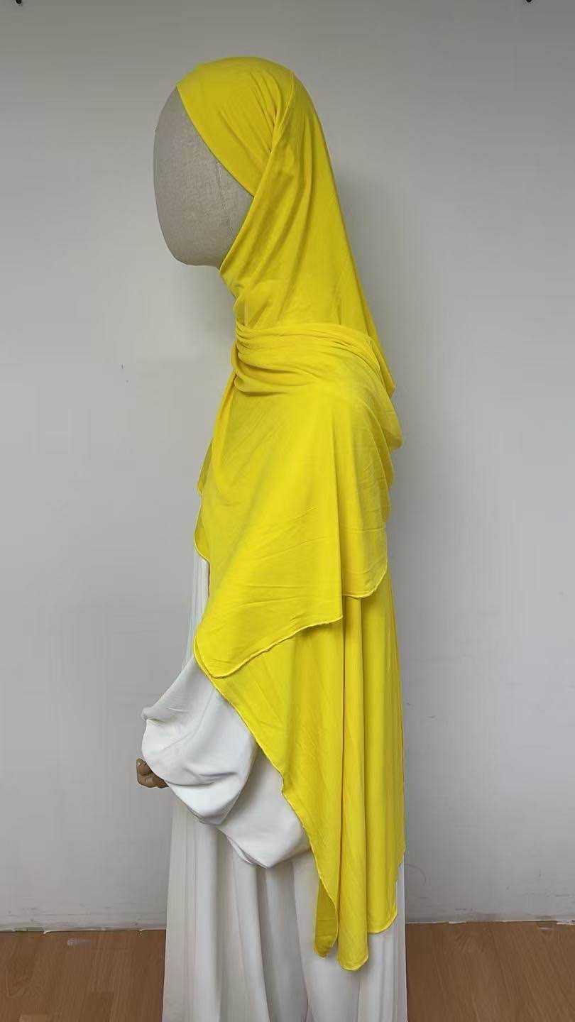 Hijab avec attaches en jersey premium