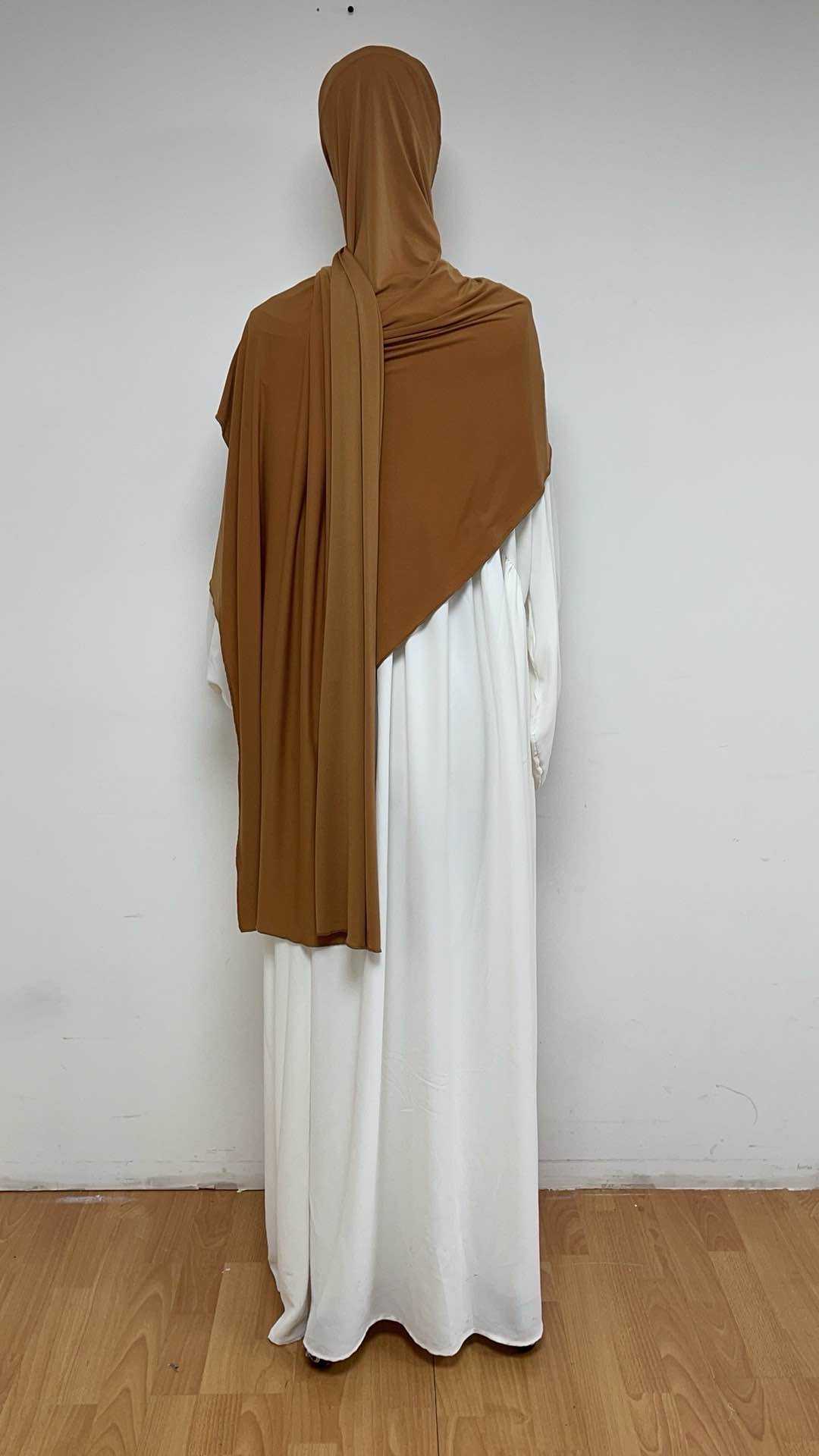 Hijab avec attaches en jersey premium