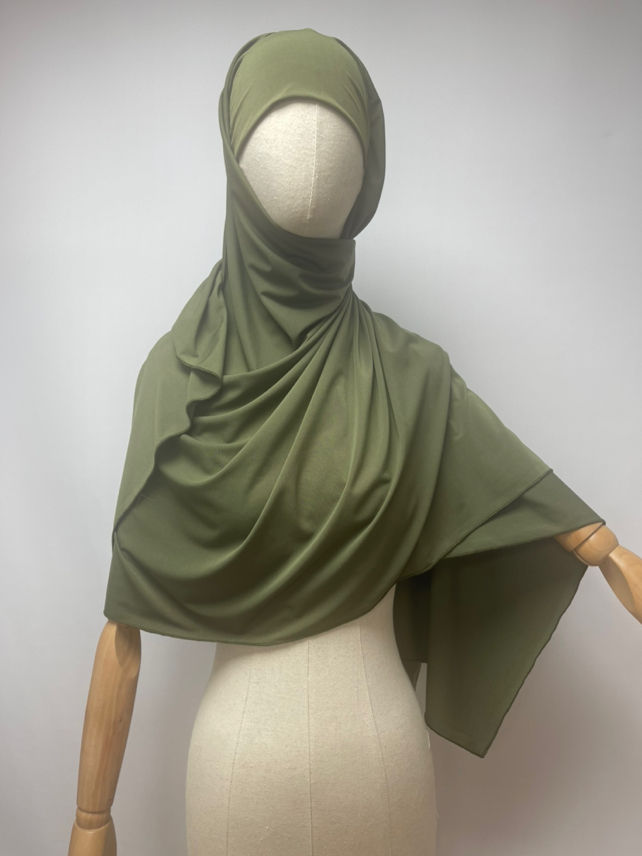 Hijab avec attaches en jersey premium
