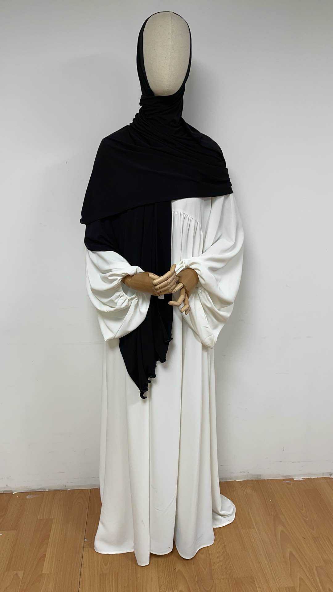 Hijab jersey premium à vagues